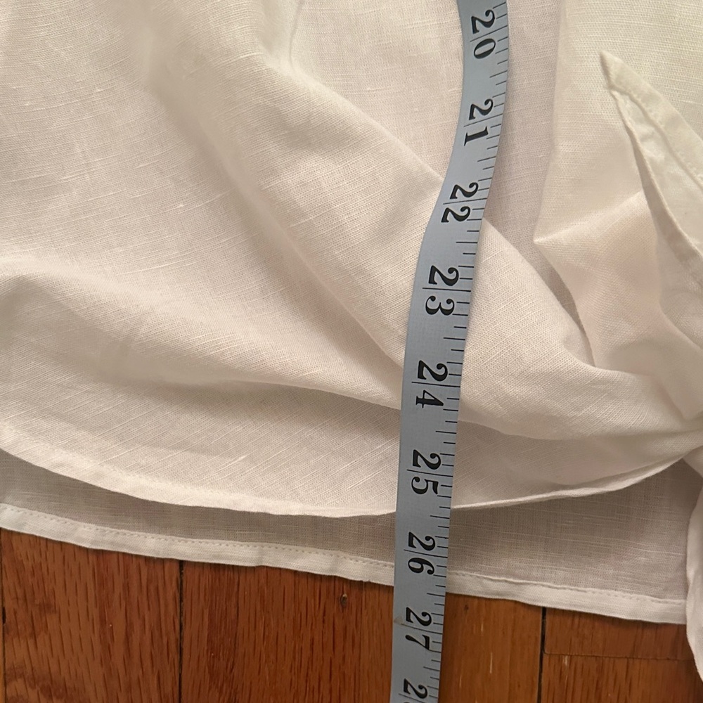 Chico's Ivory Tunic with Taupe and Silver Accents Size 1 - Picture 11 of 12